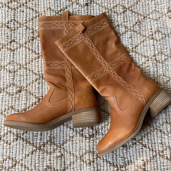 New DINGO LONGHORN WESTERN Cognac BOOTS - Picture 4 of 9